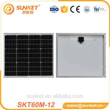 low price high quality mono 60w solar panel 12v